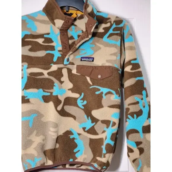 Patagonia Synchilla Snap‑T Fleece Pullover Men’s XXS Camo Retro - Picture 10 of 11